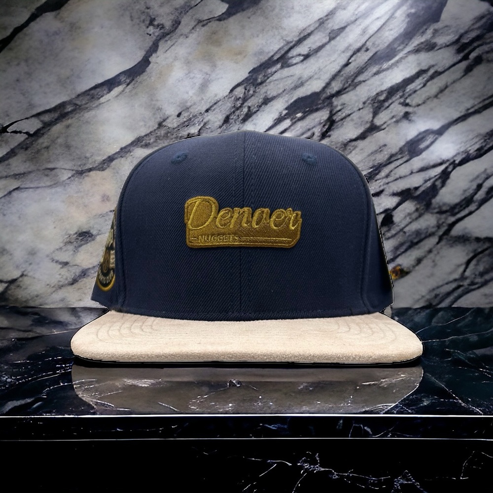 NEW Denver Nuggets PRO STANDARD 2 Tone SnapBack Hat Suede Brim Brown UV